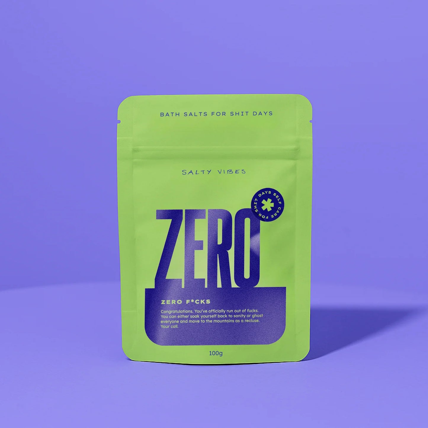 Salty Vibes Co - ZERO (fucks) bath salts