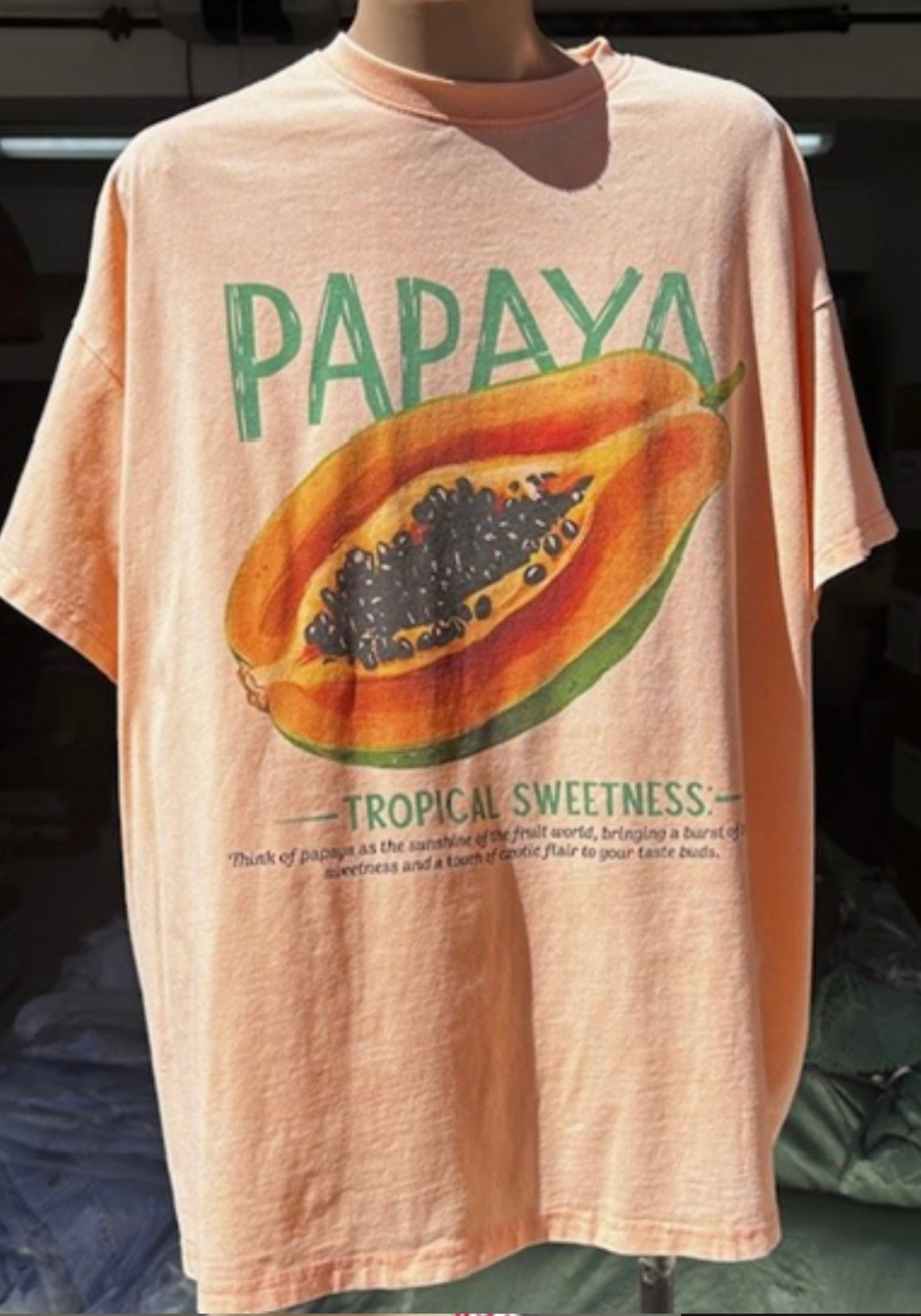 Mya Oversized Tee T-Shirt - Papaya | By Frankie Clothing