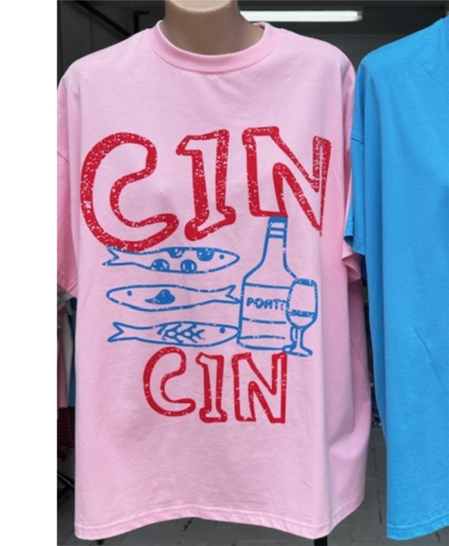 Mya By Frankie Oversized Tee T-Shirt - Cin Cin Sardine