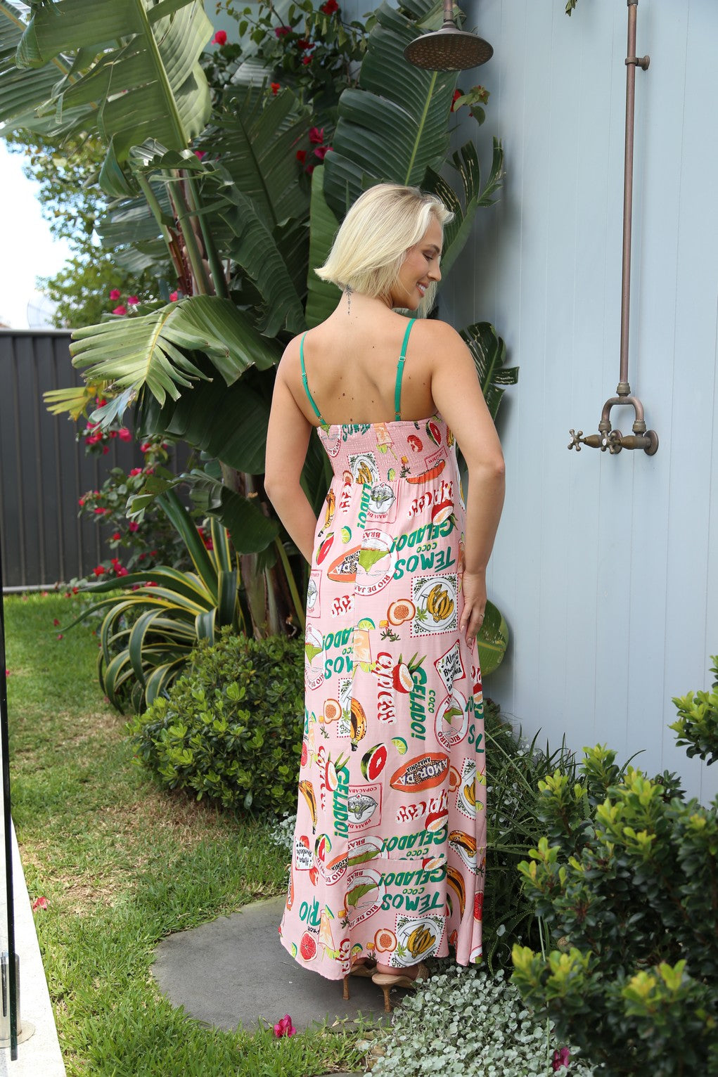 Kacey Sleeveless Maxi Dress - Pink Brazil