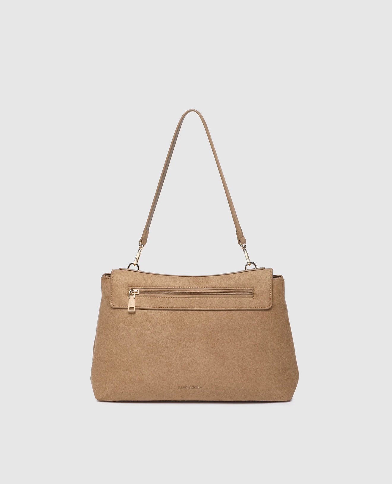 Arden Suedette Shoulder Bag - Honey