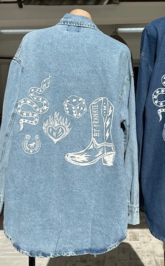 Light Denim Shacket | By Frankie