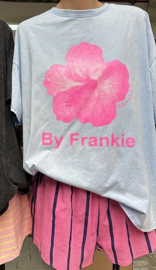 Ivy Tee Shirt & Shorts Set - Hibiscus Blue | By Frankie