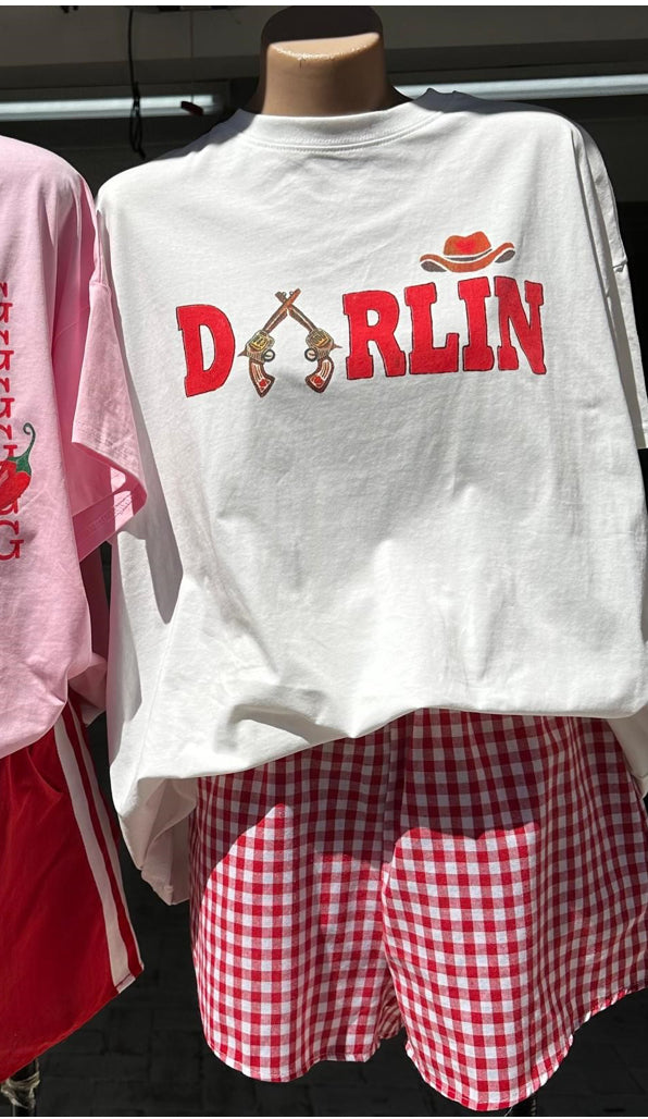 Ivy By Frankie Tee Shirt & Shorts Set - Darlin Cowboy