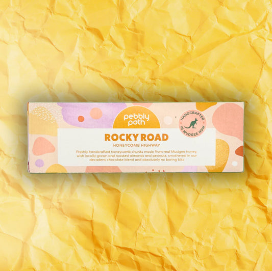Rocky Road 100g Bar - Honeycomb Highway | Pebbly Path