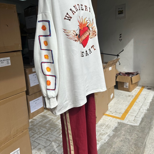 Nova Long Sleeve & Long Pants Set Red Wandering Heart | By Frankie