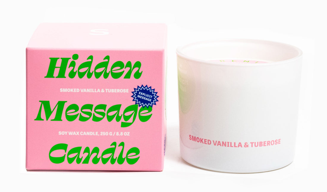 SMOKED VANILLA & TUBEROSE HIDDEN MESSAGE - 250G CANDLE