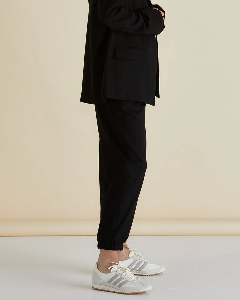 Seattle Elastic Ankle Jogger Pants - Black