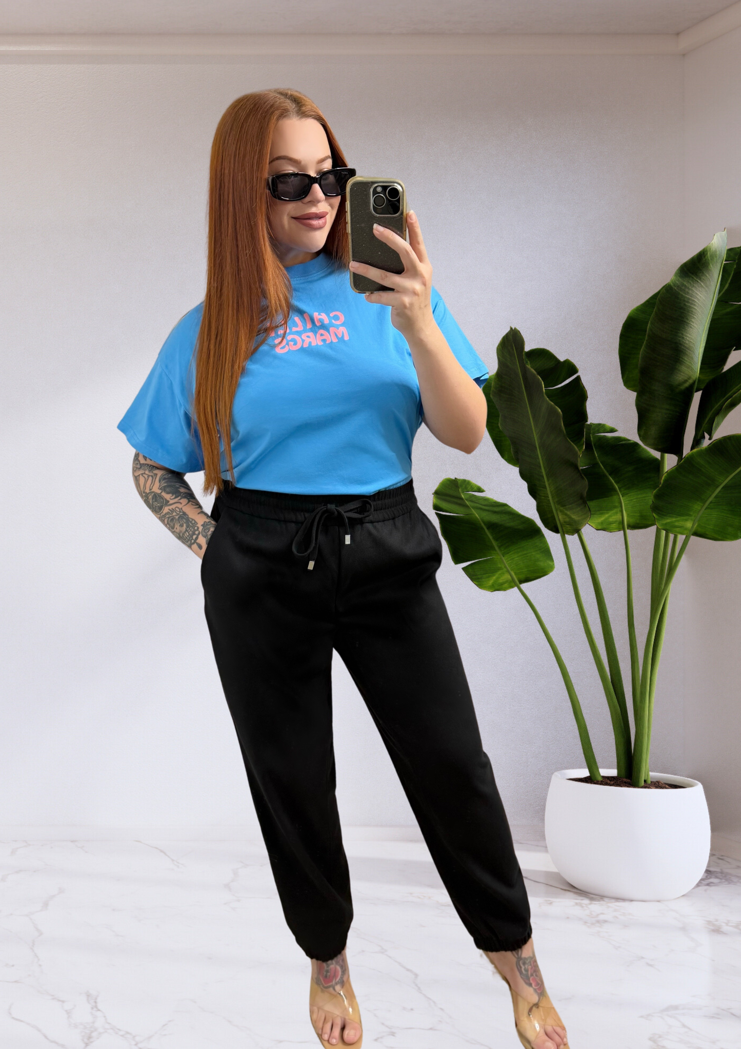 Seattle Elastic Ankle Jogger Pants - Black