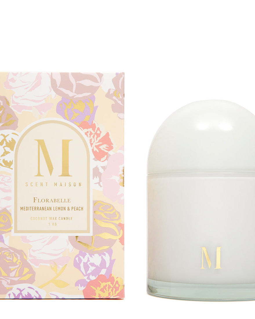 Scent Maison Mediterranean Lemon & Peach Candle - 1000G