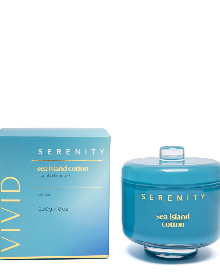 SERENITY SEA ISLAND COTTON 230G CANDLE