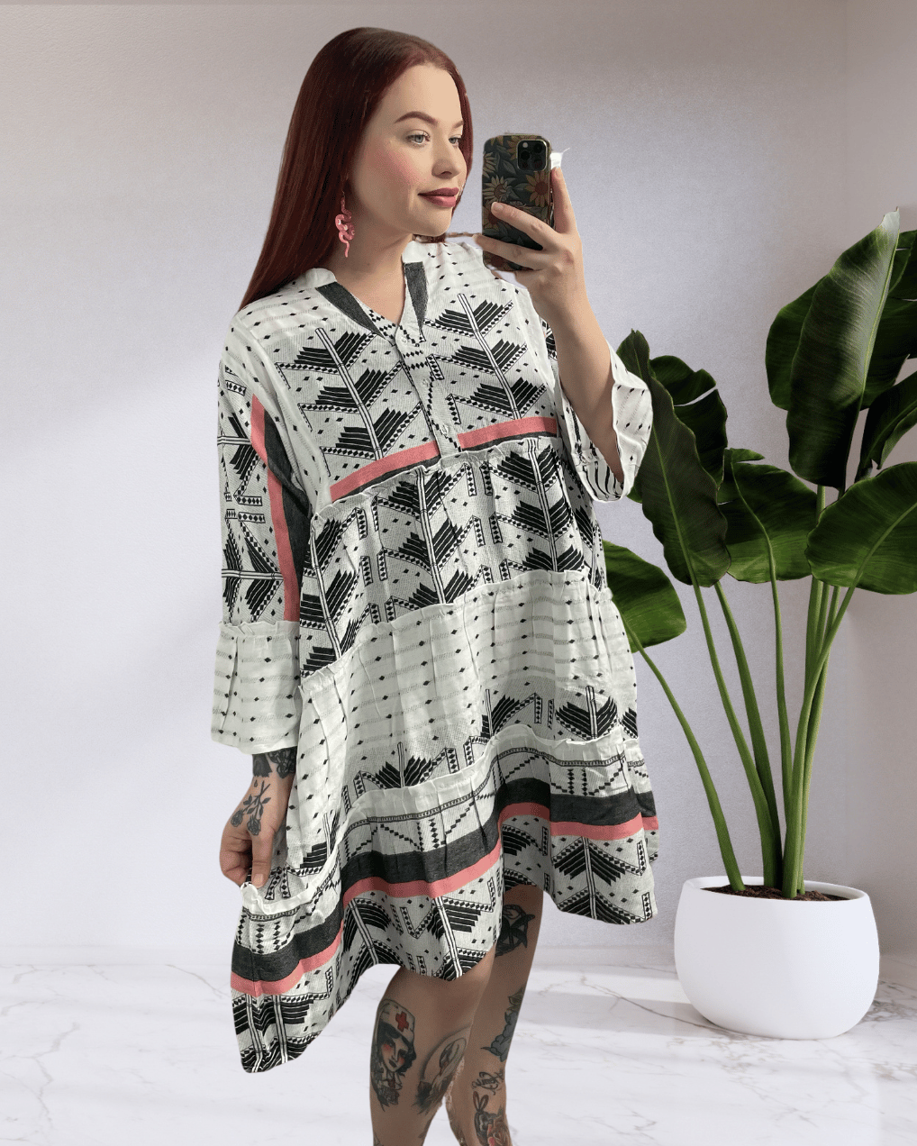 Kelly by Joop & Gypsy Mini Dress - Black White
