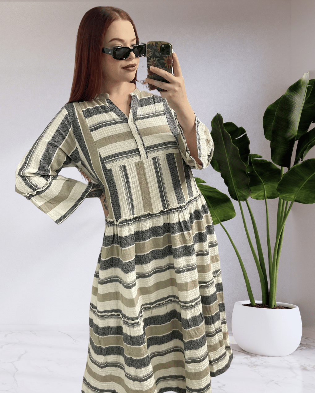 Kelly By Joop & Gypsy Midi Dress - stripe