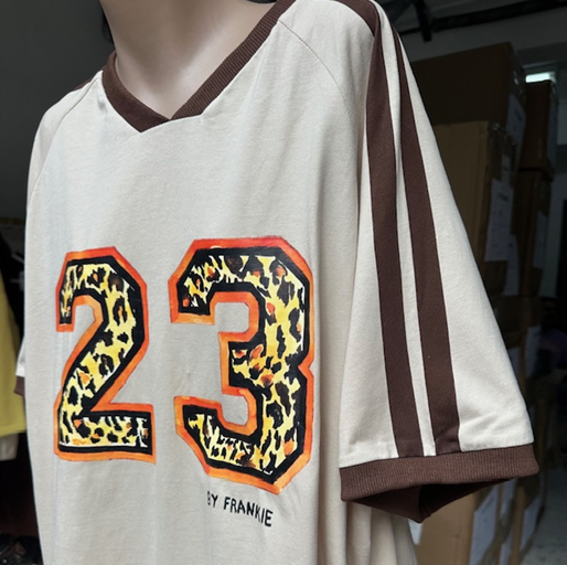 Nova Short Sleeve Top & Long Racer Pants Set - 23 Beige/Brown | By Frankie