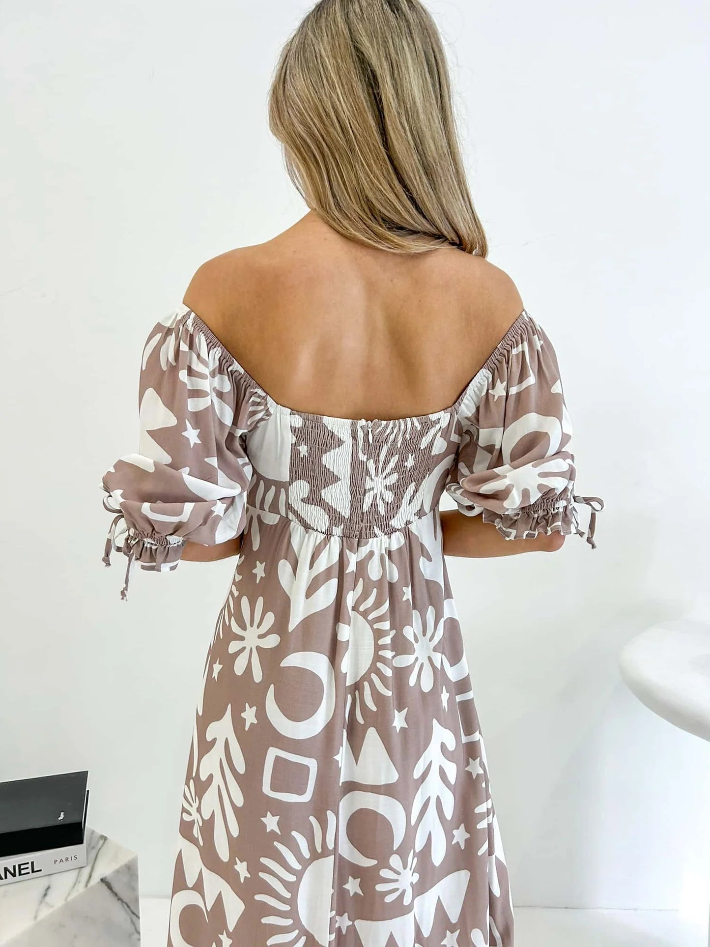 OLIVIA MAXI DRESS - DUSK PRINT