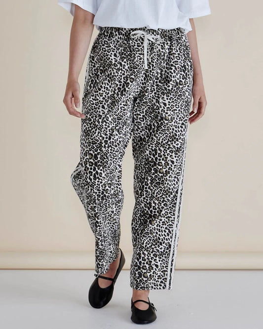 Quinn Cotton Jogger - Leopard Print