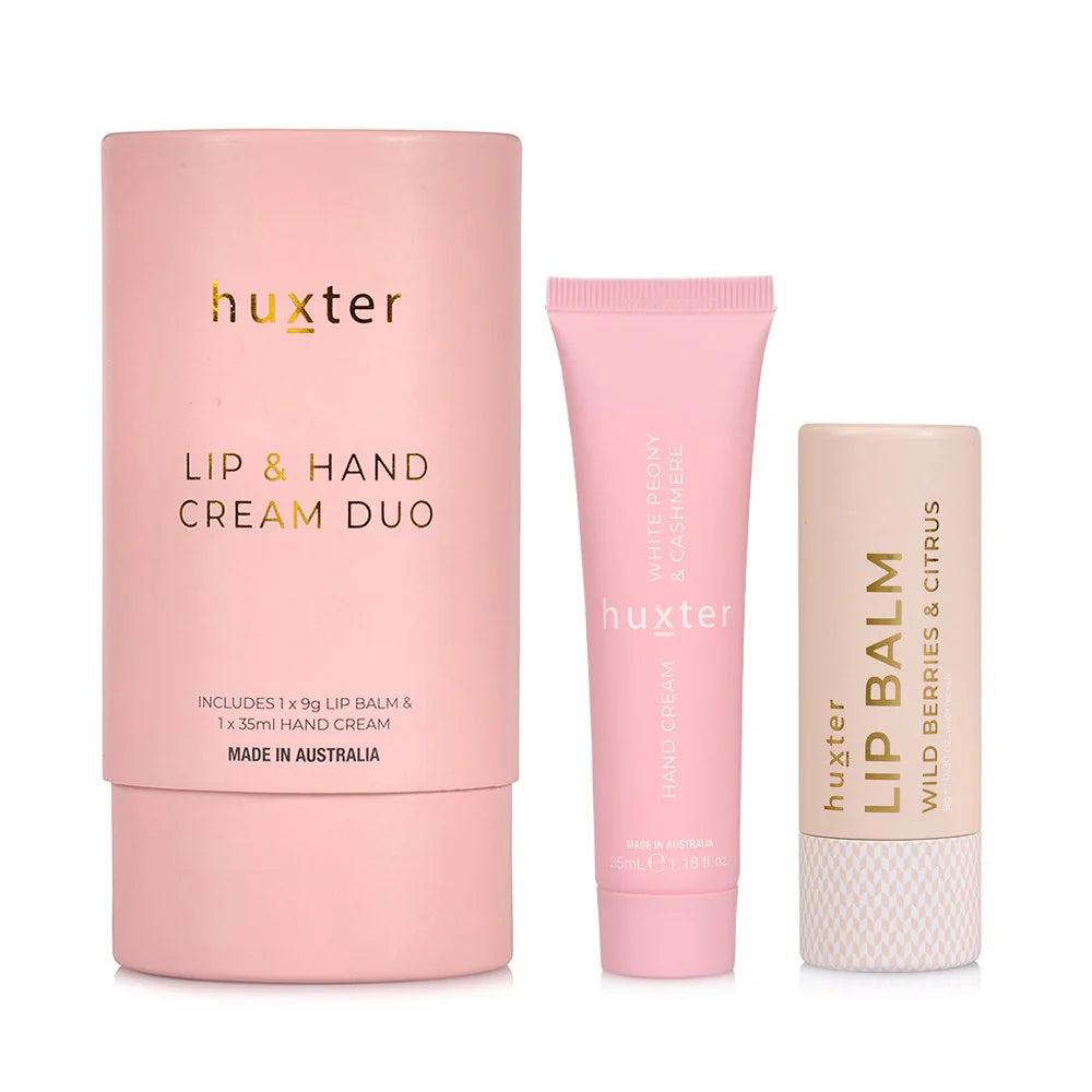 Lip Balm & Hand Cream Duo Gift Set | HUXTER