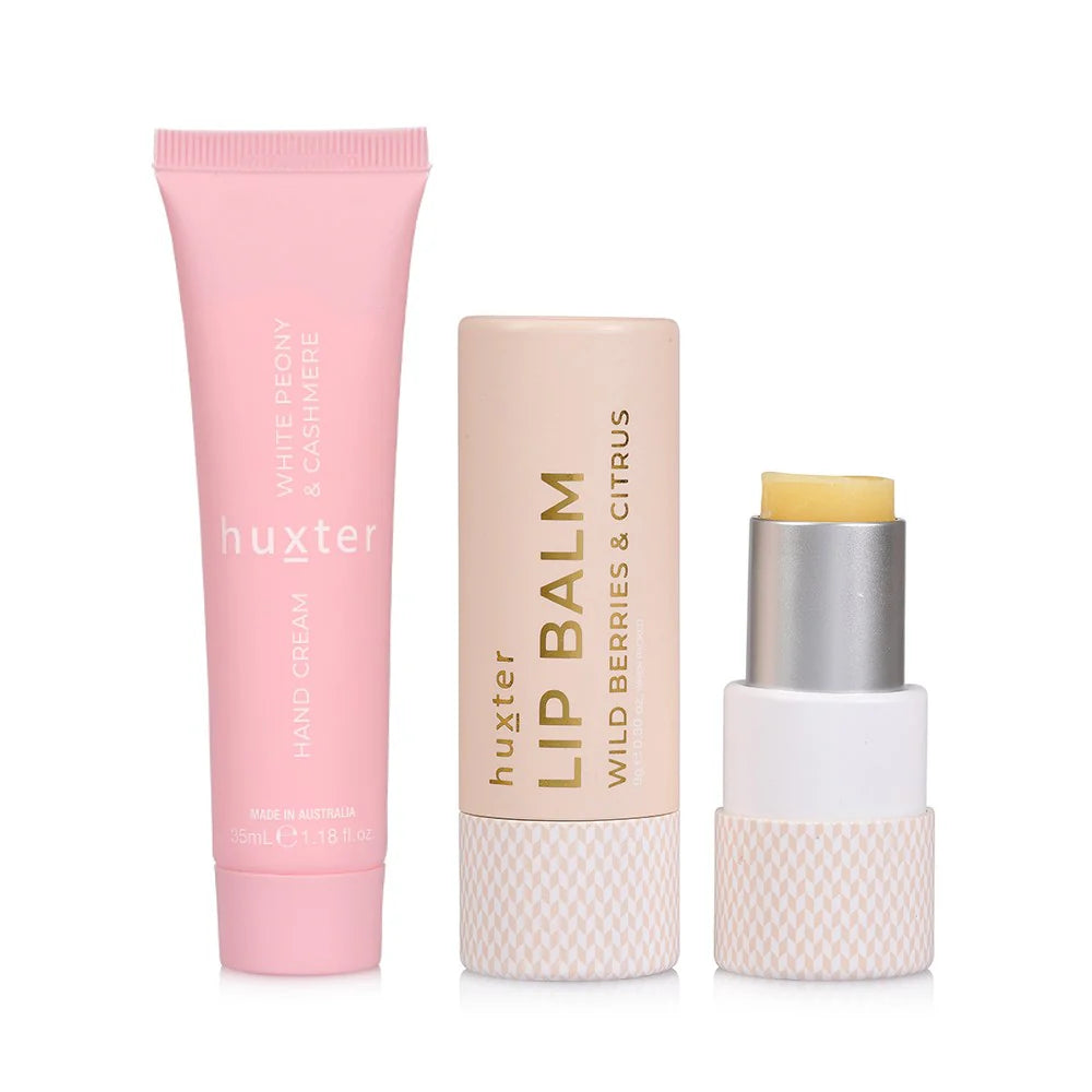 Lip Balm & Hand Cream Duo Gift Set | HUXTER