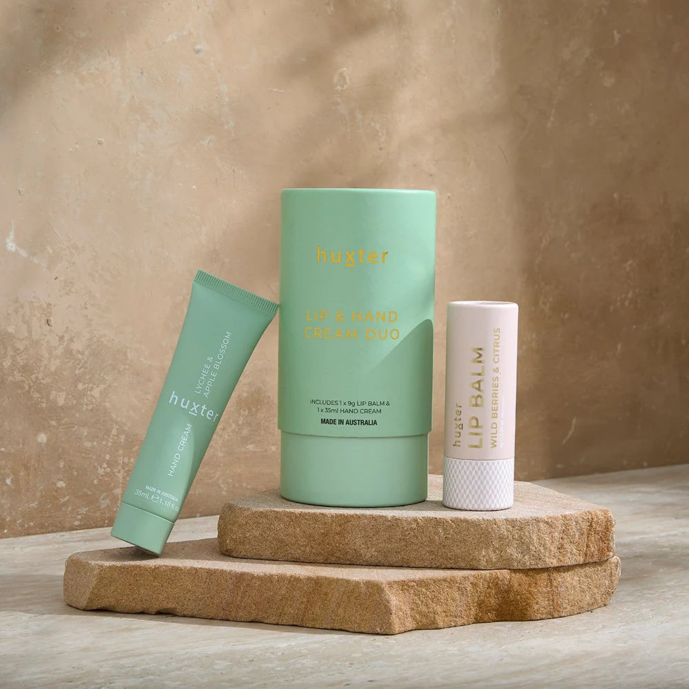 Lip Balm & Hand Cream Duo Gift Set | HUXTER