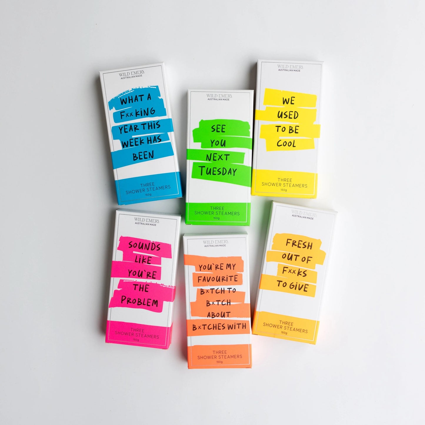 Cheeky Neon - Shower Steamer 3 Pack Collection | WILD EMERY