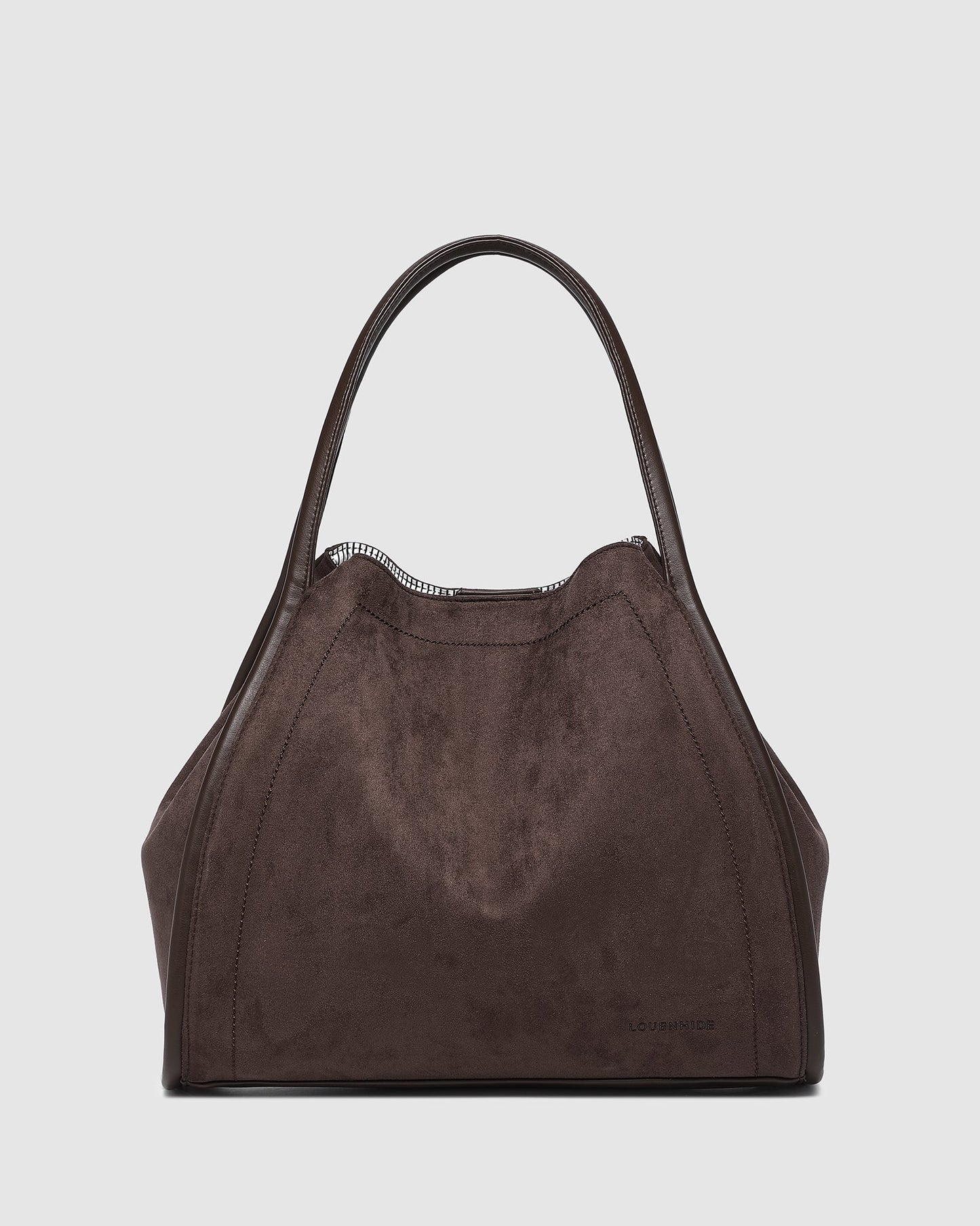 Sutton Suedette Shoulder Bag | LOUENHIDE