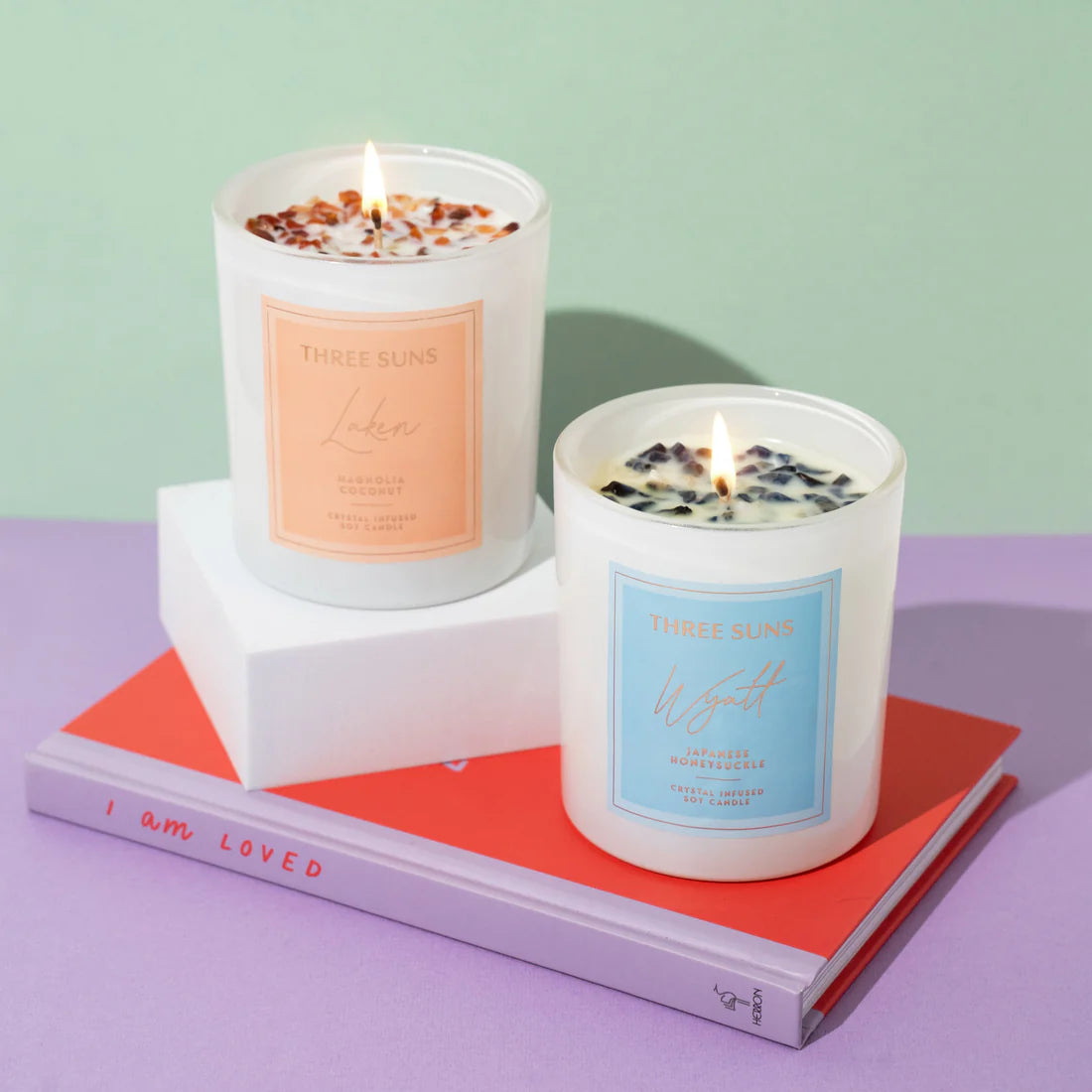 Crystal Infused 300g Candle | THREE SUNS
