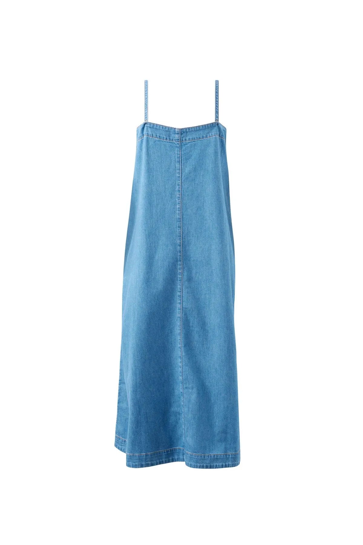 Remy Strappy Midi Dress - Blue Denim