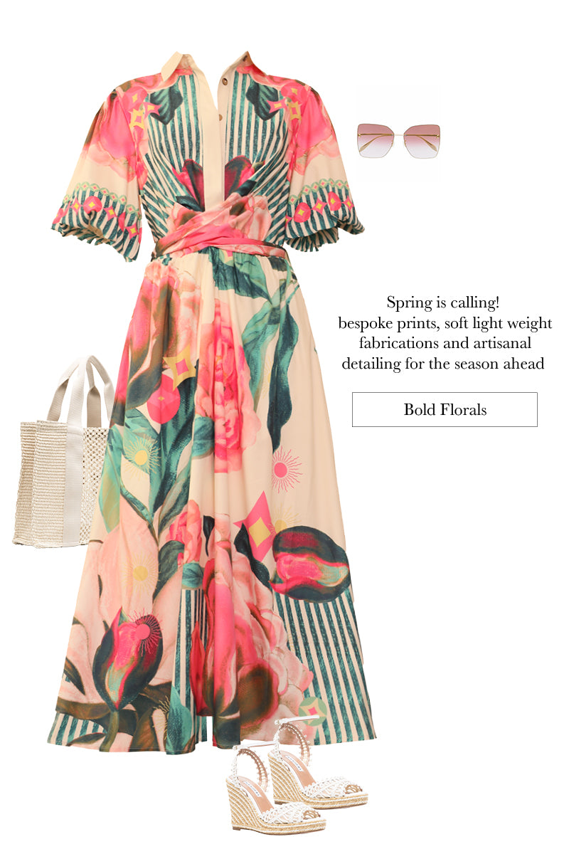 Wrap Twist Maxi Dress - Marisol Pink