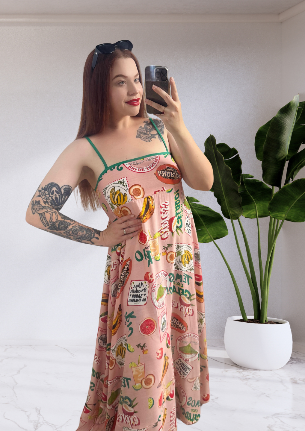 Kacey Sleeveless Maxi Dress - Pink Brazil