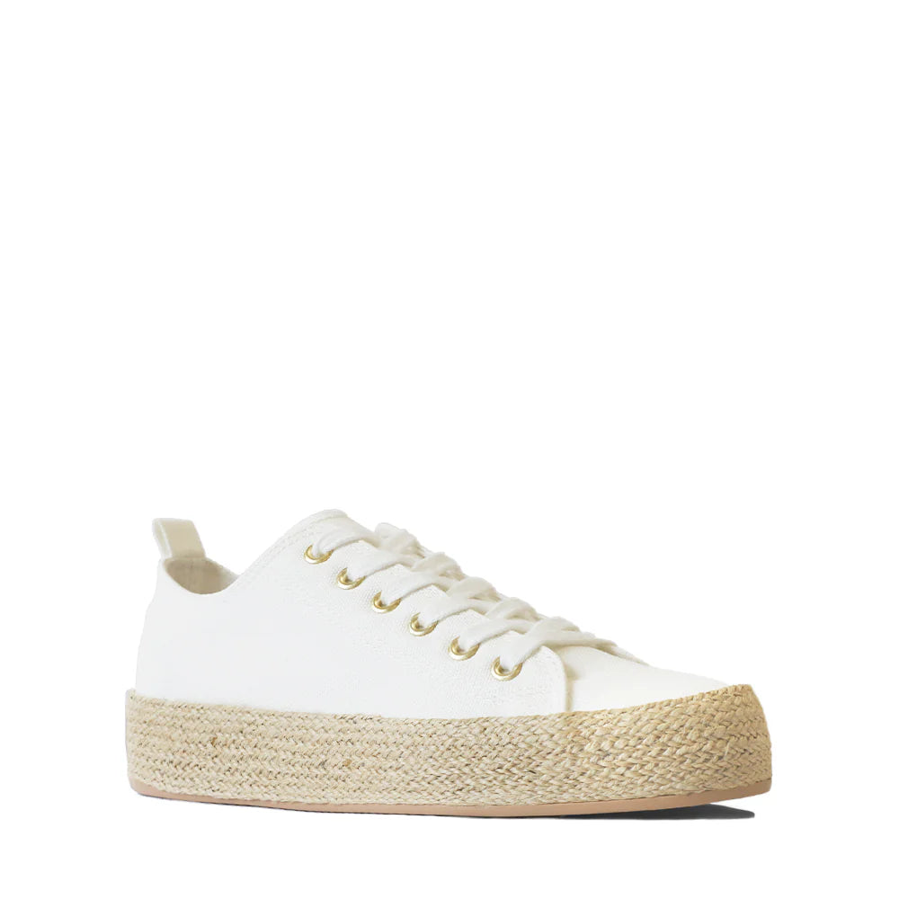 Candice Espadrille Sneakers - White | Los Cabos