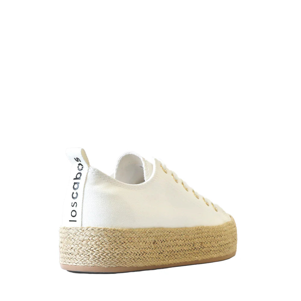 Candice Espadrille Sneakers - White | Los Cabos