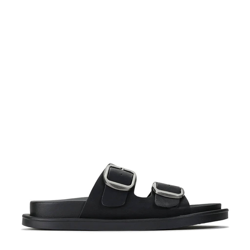 ANDO Double Buckle Sandals by Los cabos - Black