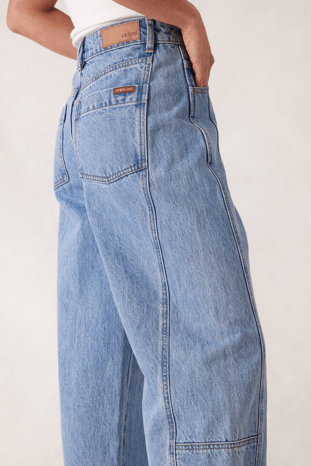 Demi Barrel Jean - Vintage Blue