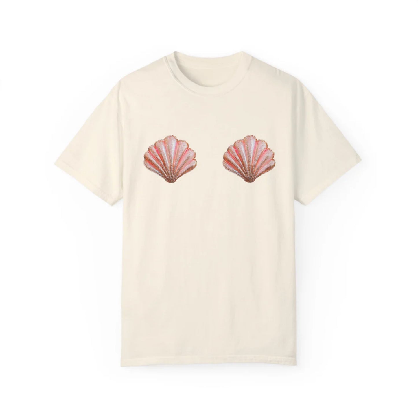 Mermaid Tits Relaxed Tee T-Shirt -  Ivory