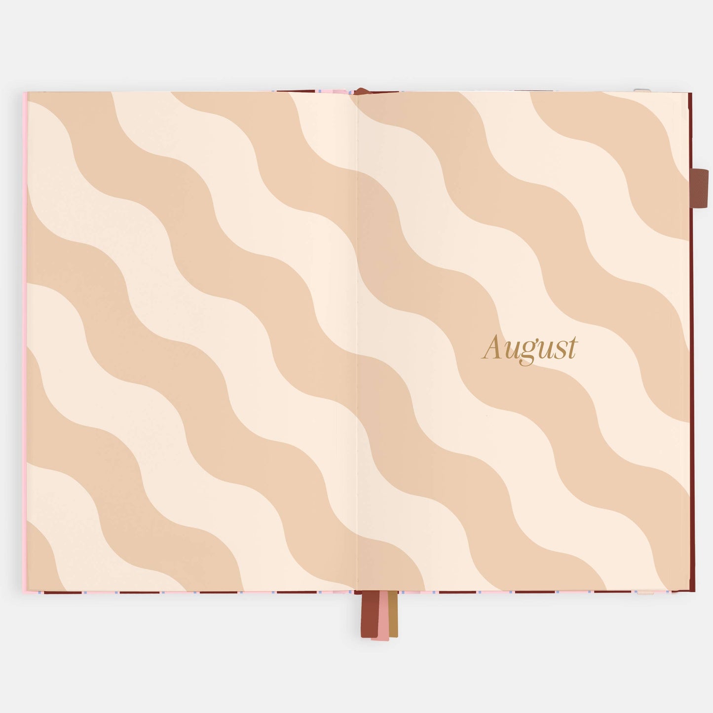 Fox & Fallow - 2026 Burgundy Stripe A5 Vertical Planner