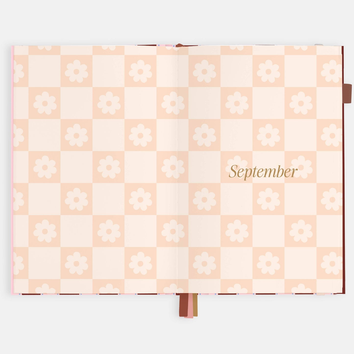 Fox & Fallow - 2026 Burgundy Stripe A5 Vertical Planner