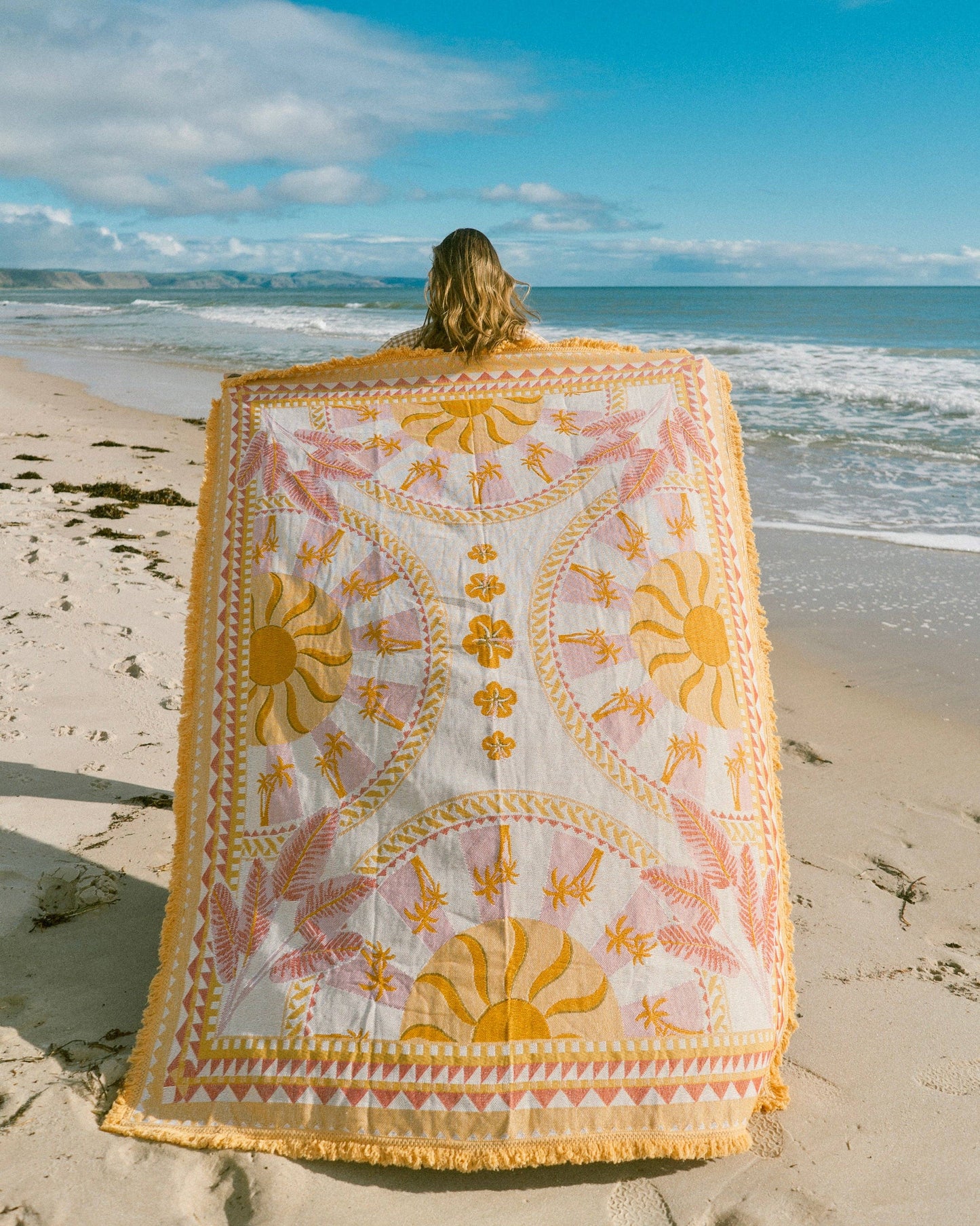 Sunni Scenes - Soli - Picnic Beach Throw Rug - XL