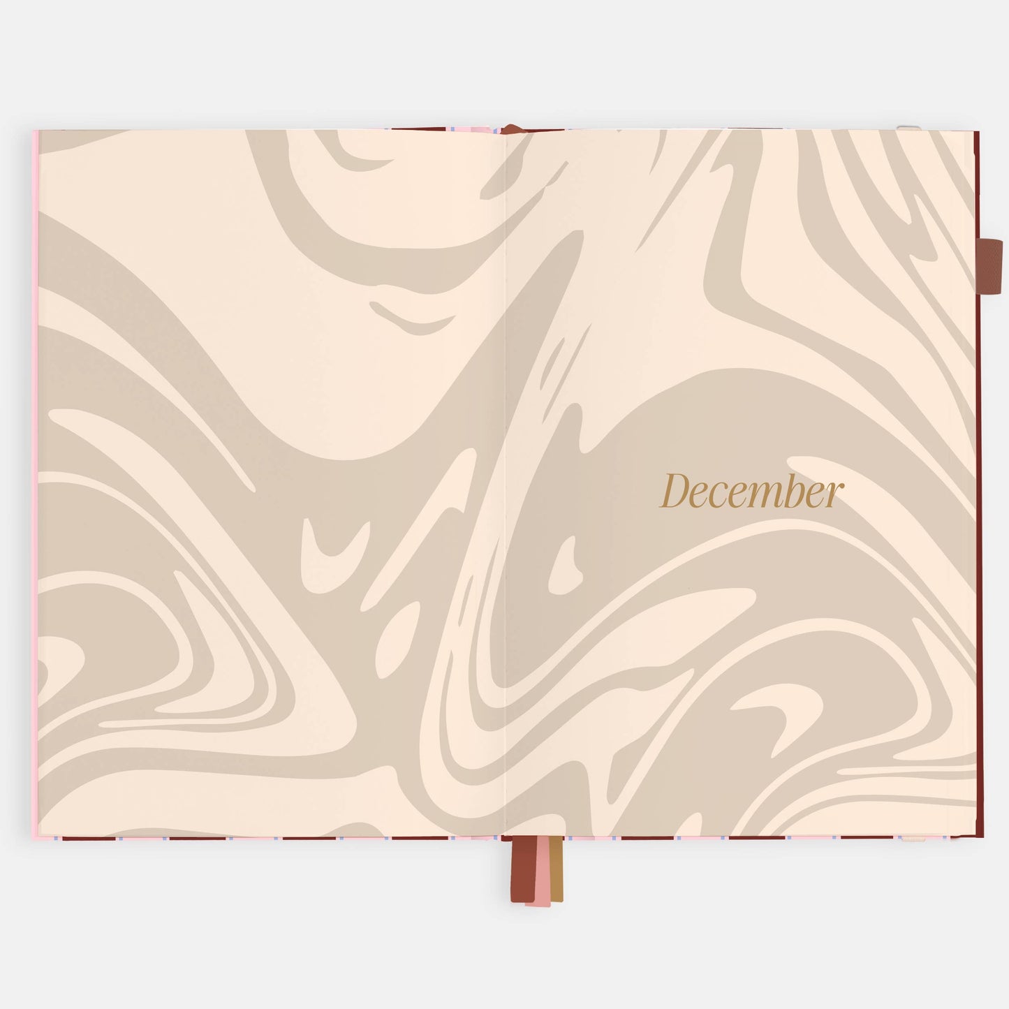 Fox & Fallow - 2026 Burgundy Stripe A5 Vertical Planner