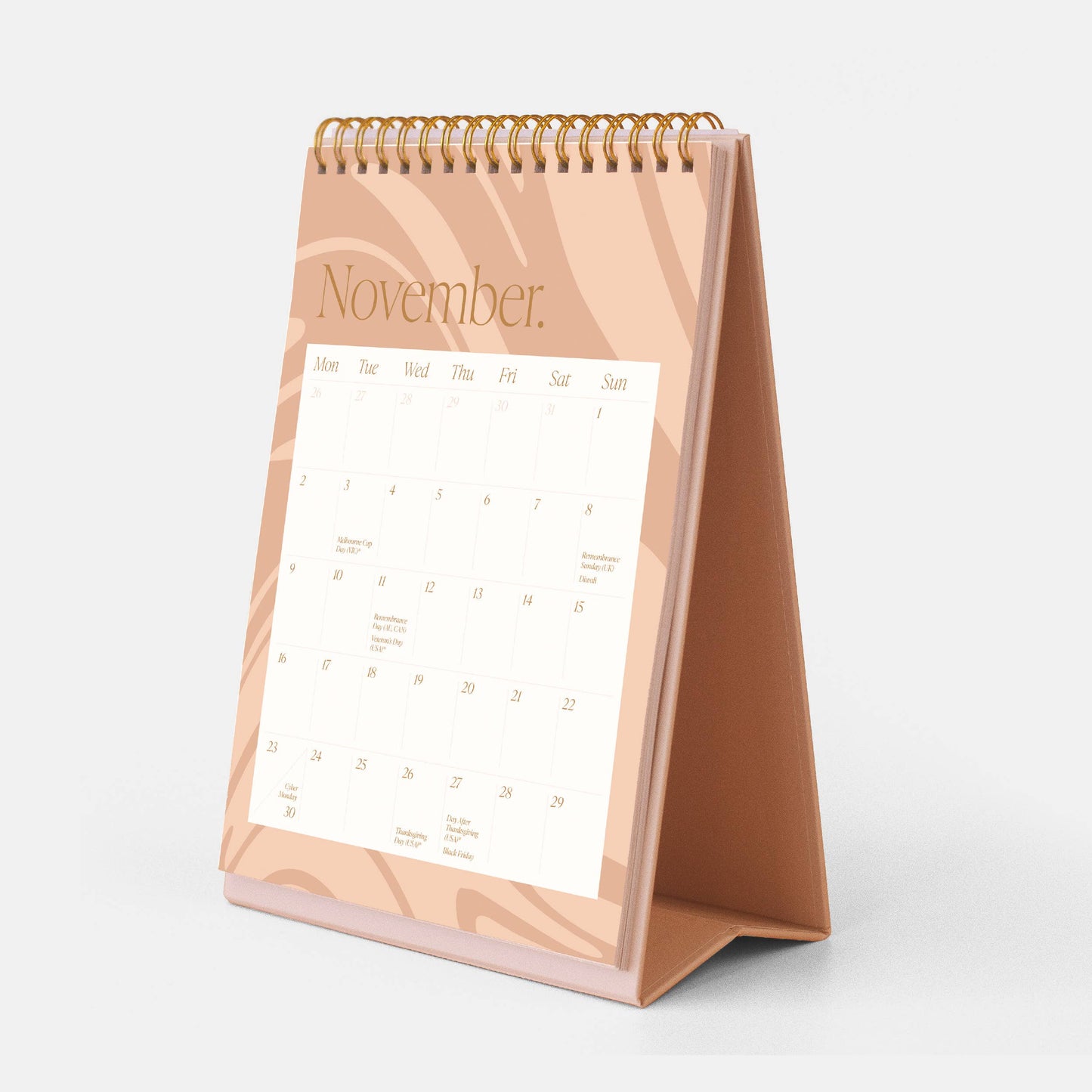 Fox & Fallow - 2026 Rose Check Desk Calendar