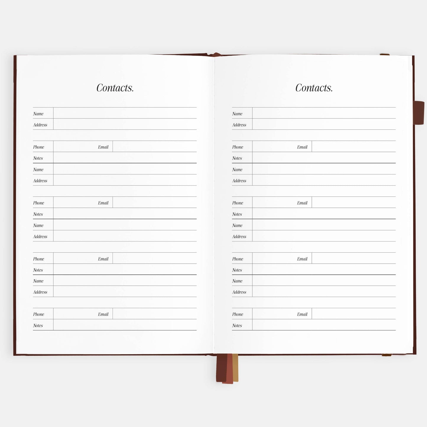 Fox & Fallow - 2026 Chocolate A5 Vertical Planner