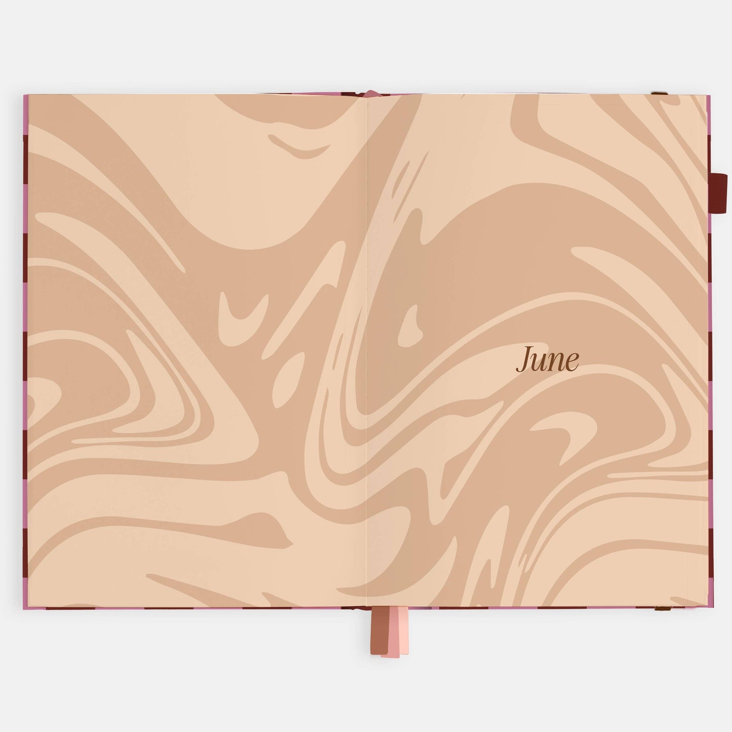 Fox & Fallow - 2026 Cherry Check A5 Horizontal Planner