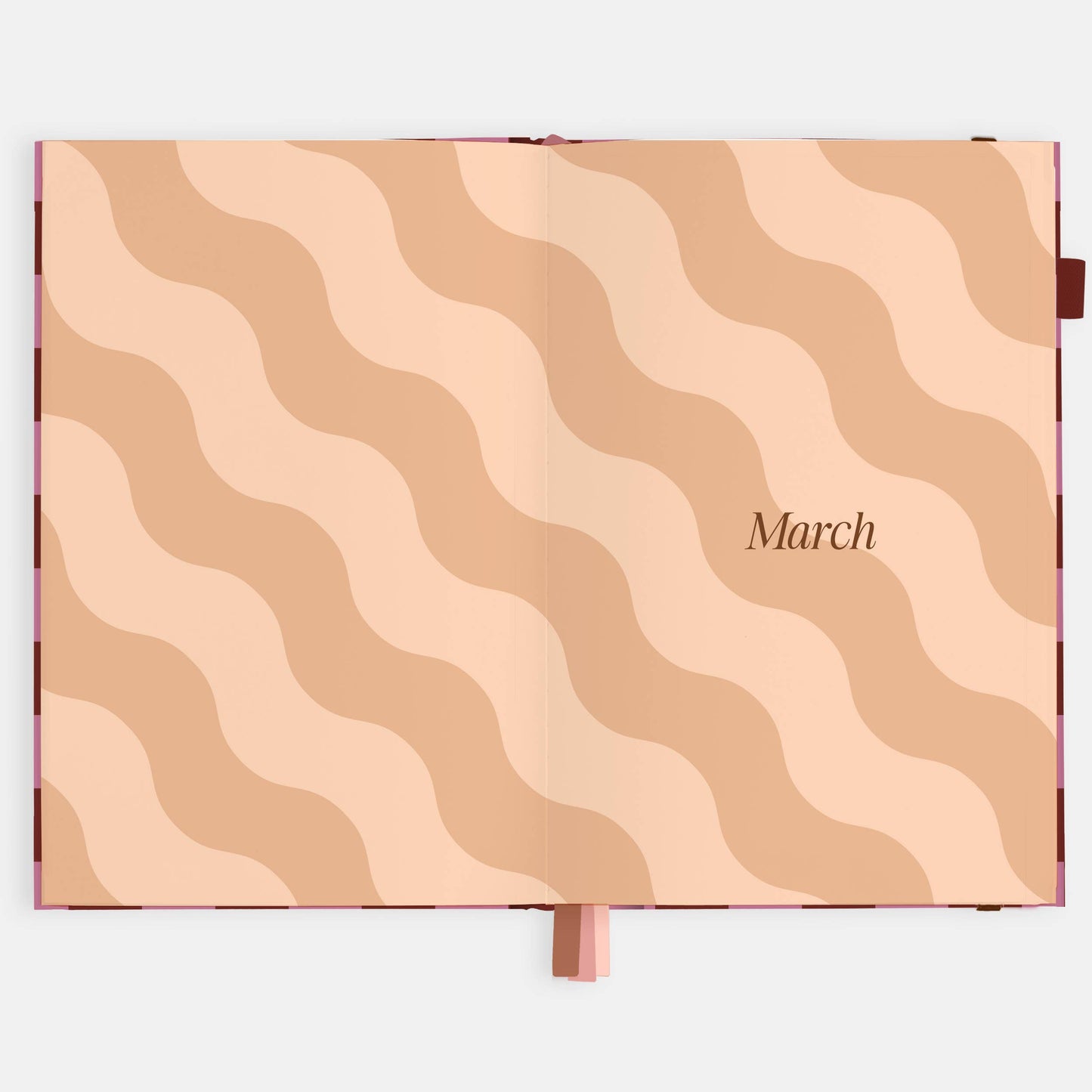Fox & Fallow - 2026 Cherry Check A5 Horizontal Planner