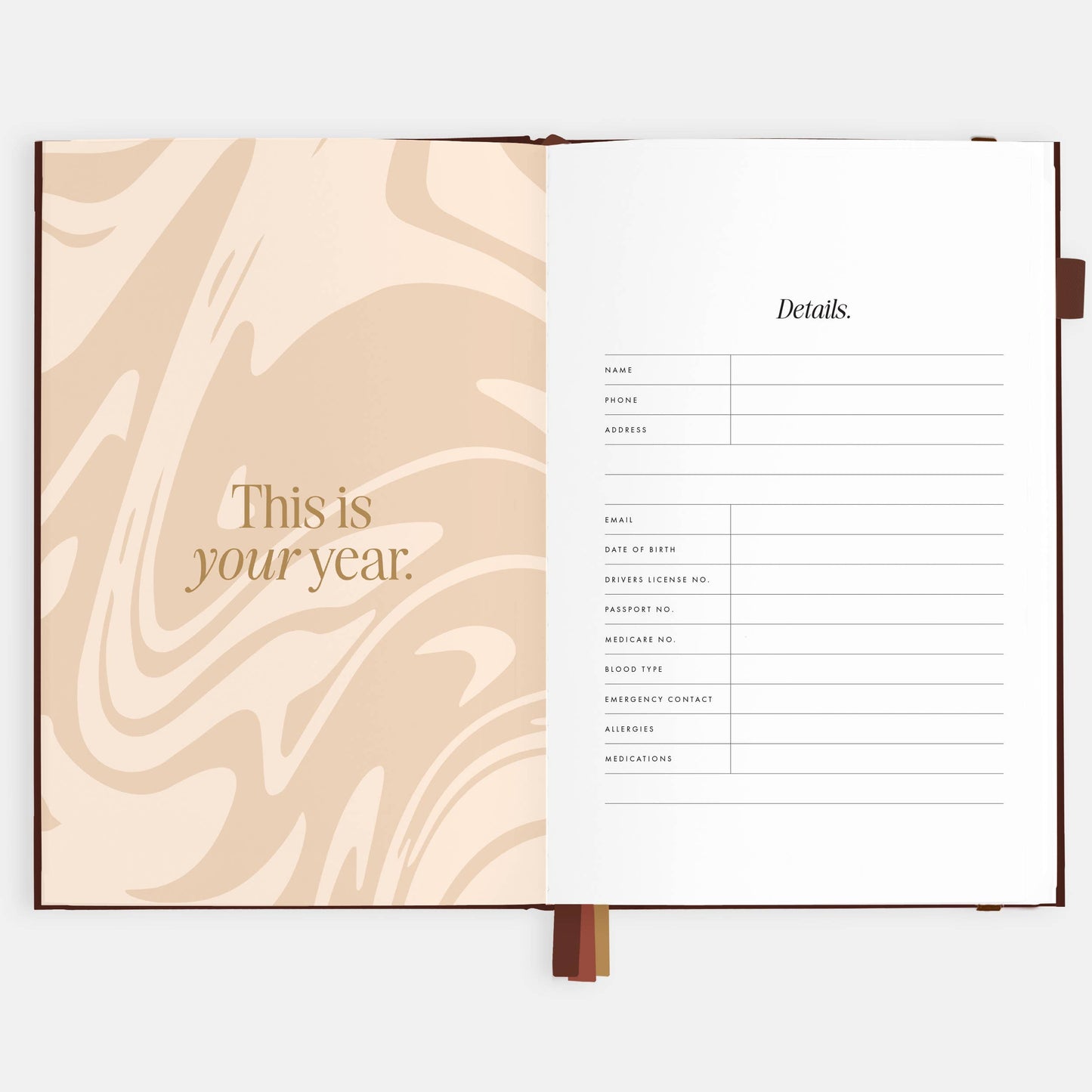 Fox & Fallow - 2026 Chocolate A5 Vertical Planner