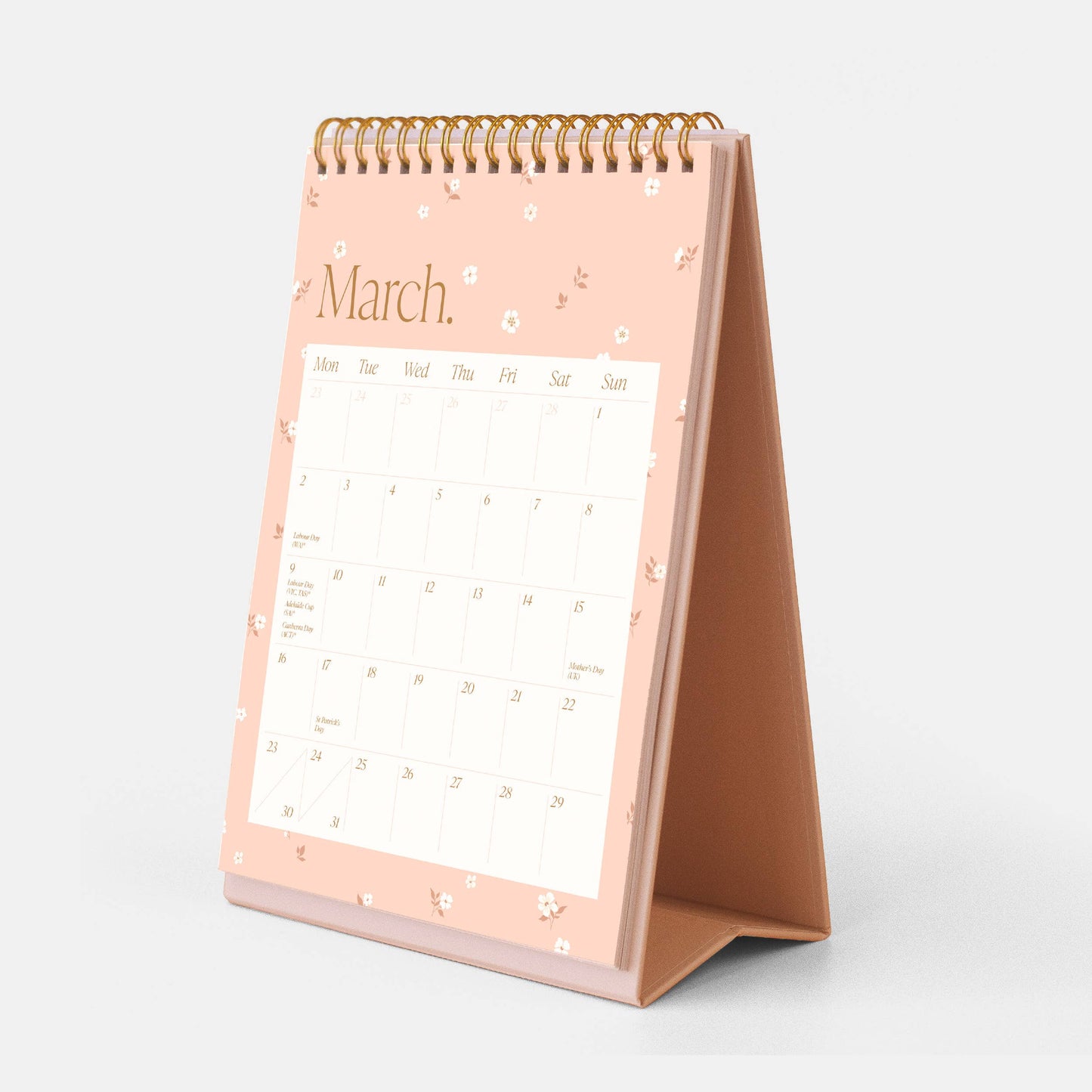 Fox & Fallow - 2026 Rose Check Desk Calendar