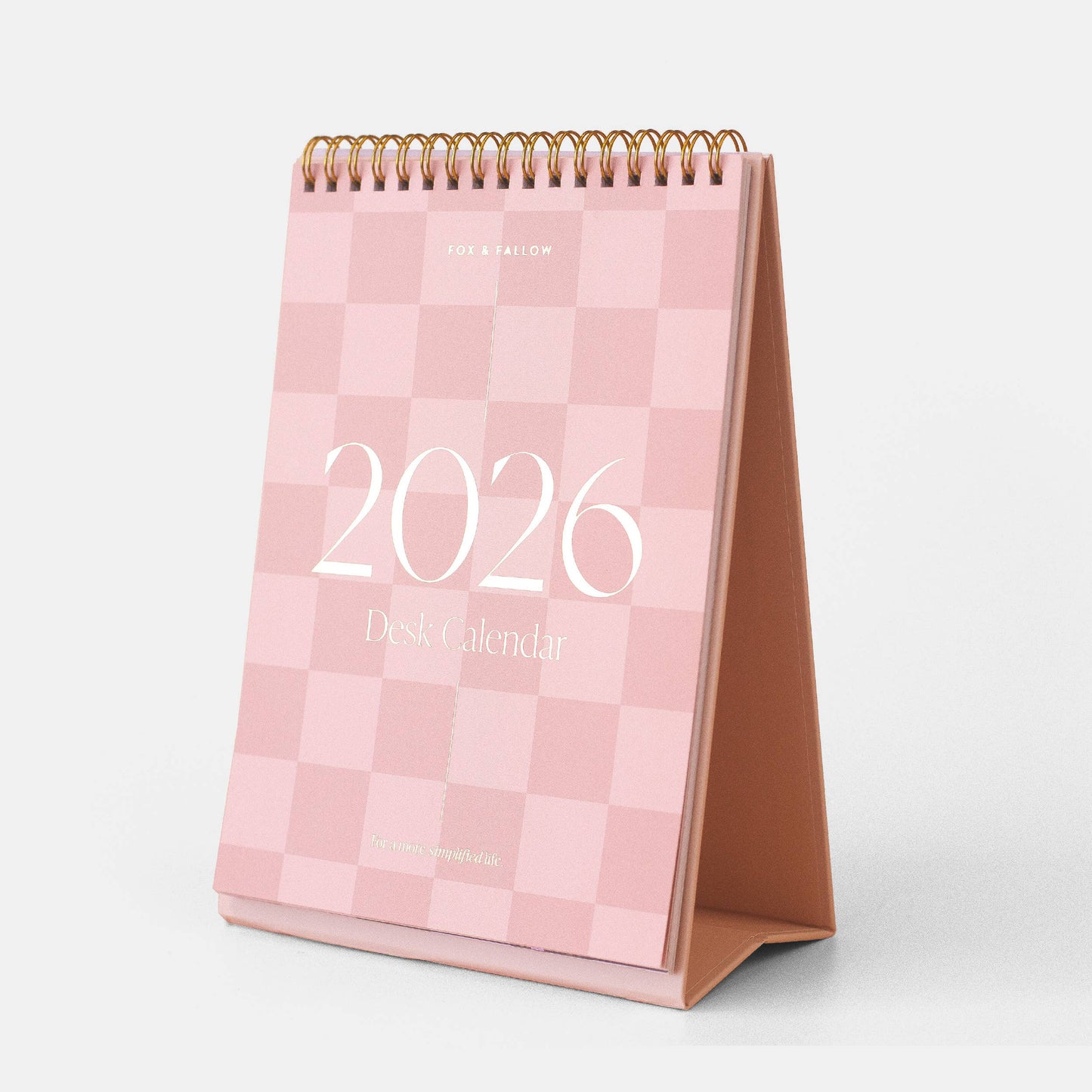 Fox & Fallow - 2026 Rose Check Desk Calendar