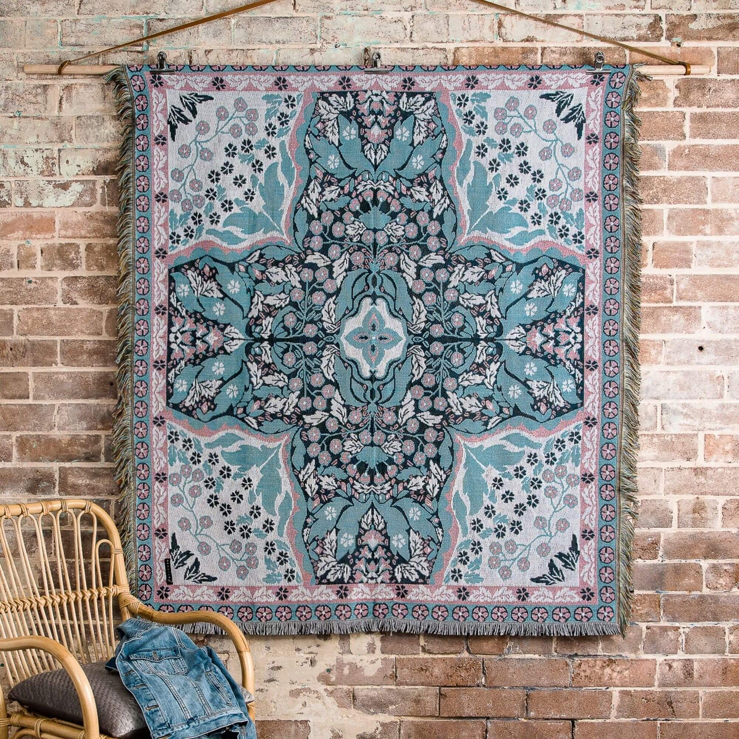 'All You Need is Love' Woven Picnic Rug/Throw: Regular 130x160cm | Hendeer