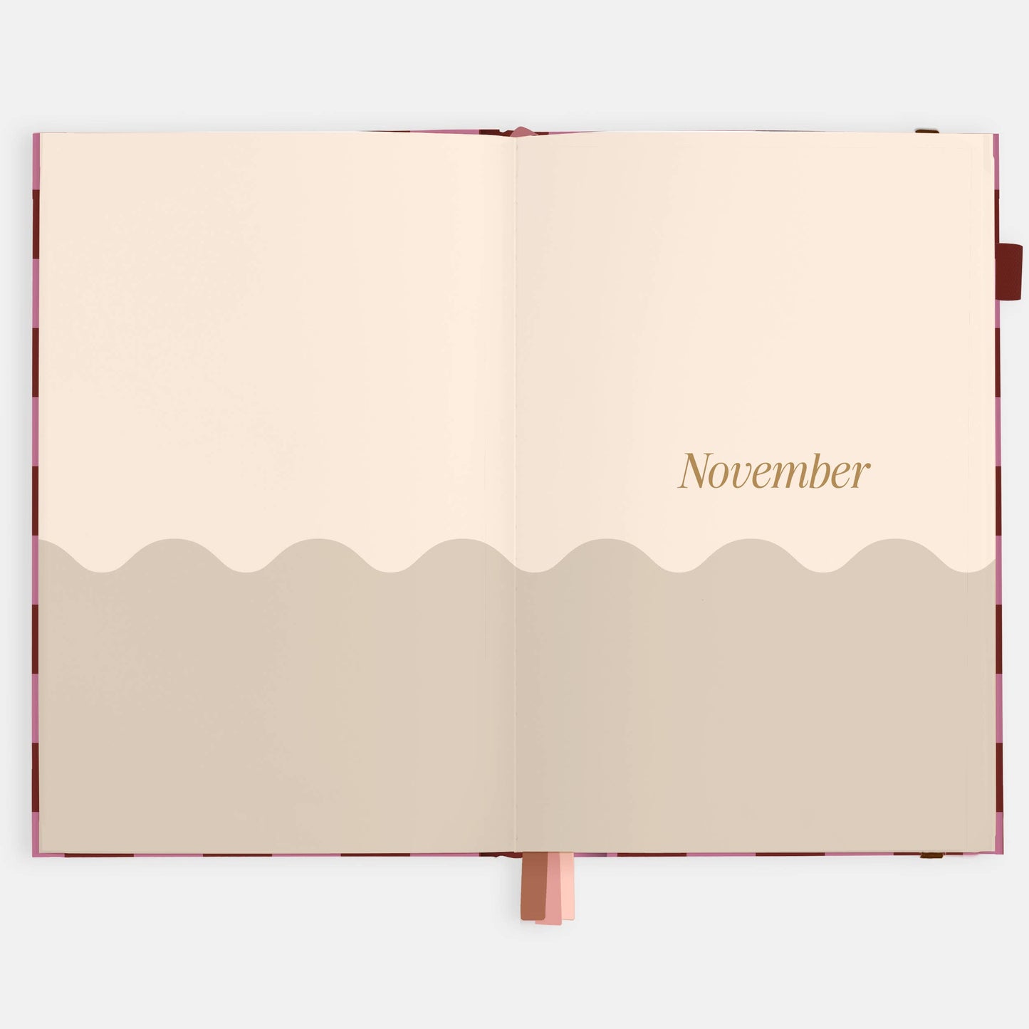 Fox & Fallow - 2026 Cherry Check A5 Horizontal Planner