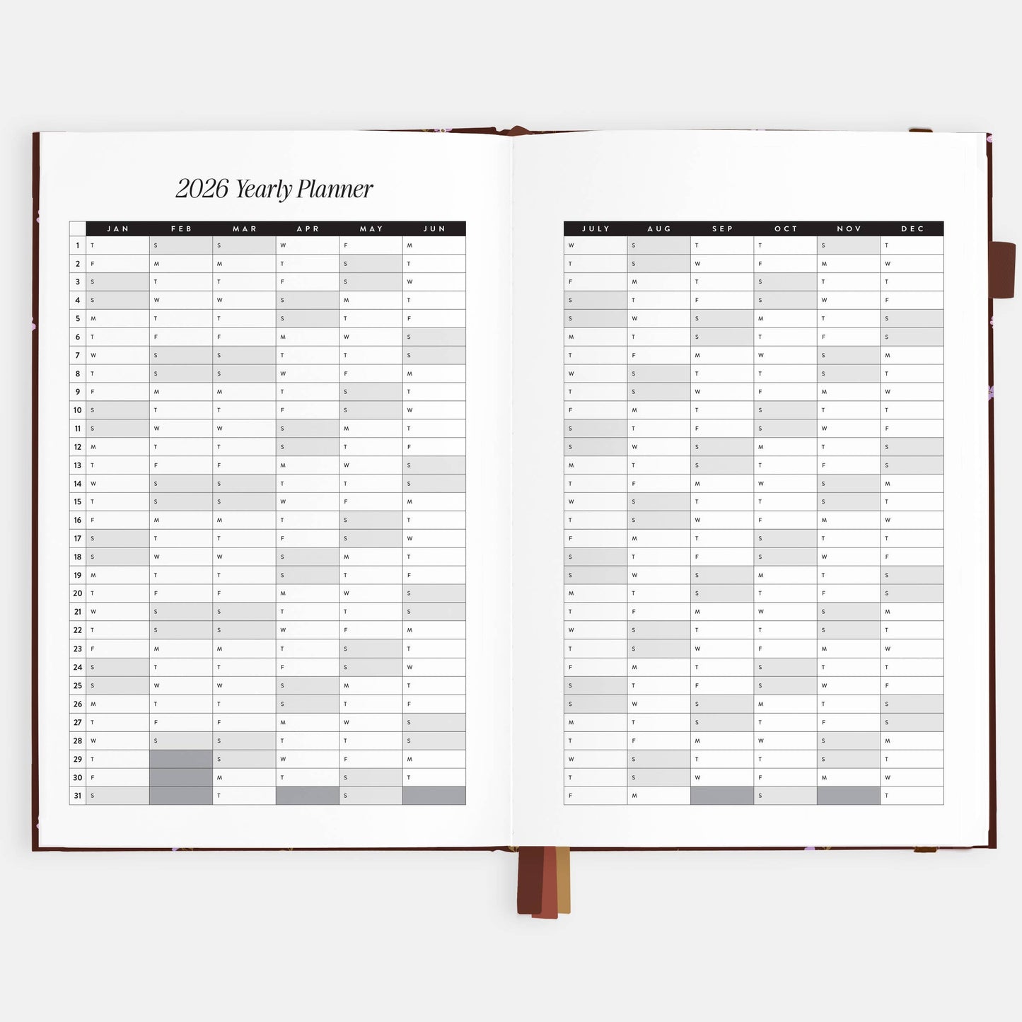 Fox & Fallow - 2026 Wisteria A5 Vertical Planner