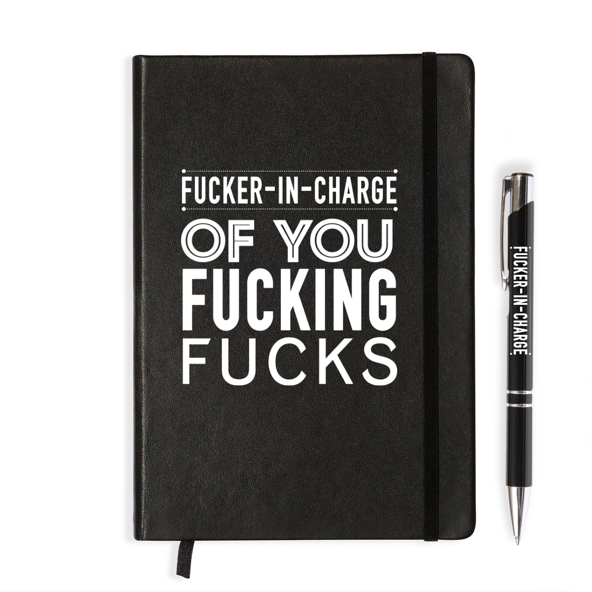 Fucker in Charge Stationery Pack - BLACK | Disrupted Industries