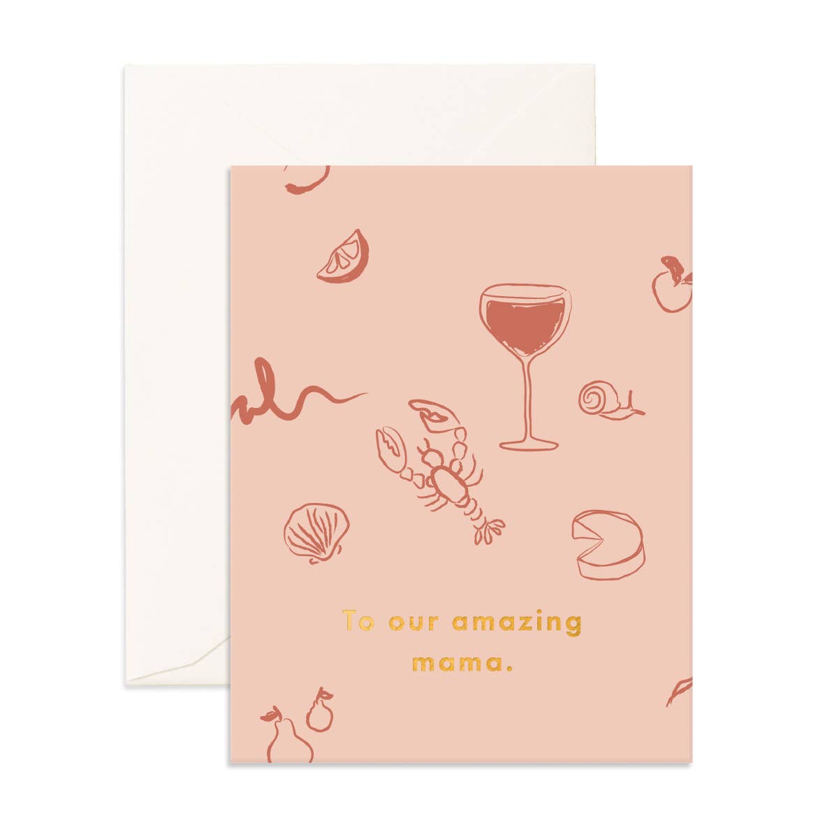 Fox & Fallow - Amazing Mama Long Lunch Greeting Card